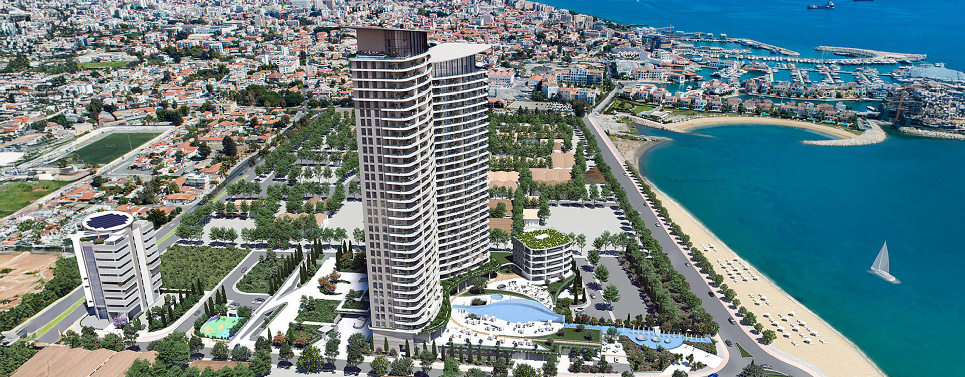 Custom λύσεις πυρόσβεσης υψηλών απαιτήσεων για ουρανοξύστες | Limassol Blu Marine Tower 1