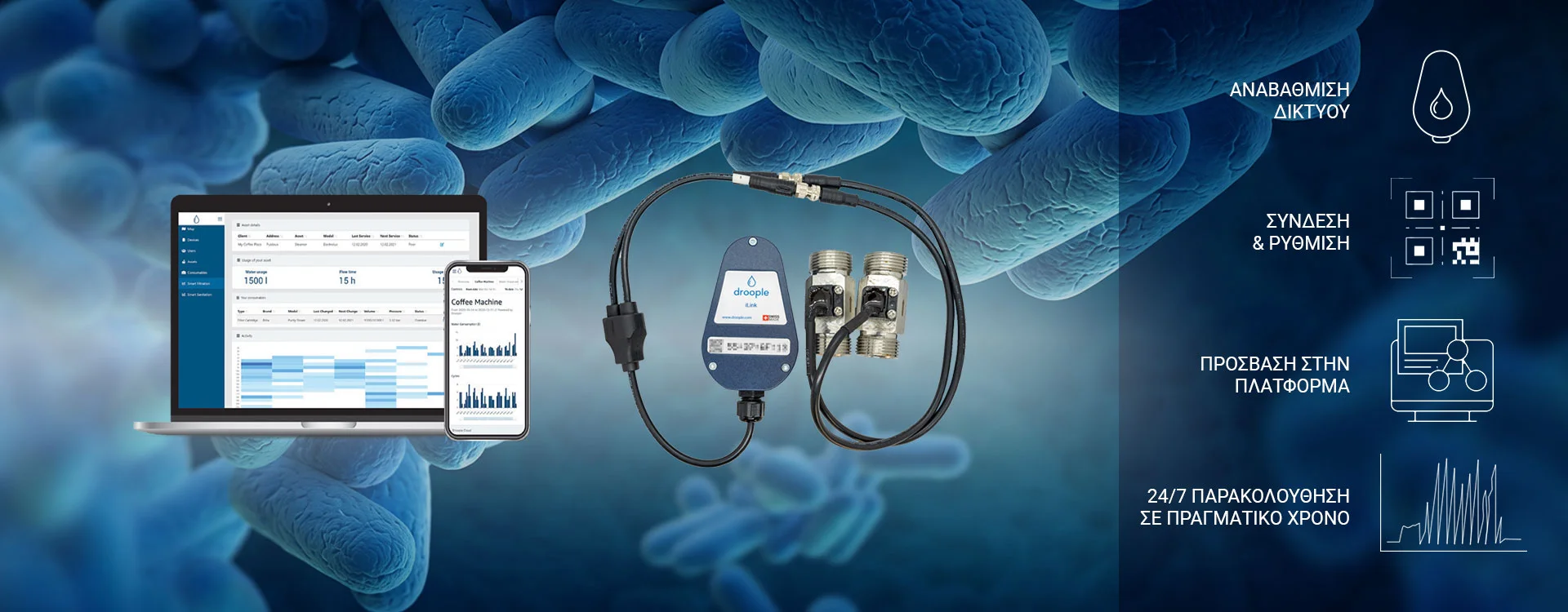 Λεγεωνέλλα & έξυπνη παρακολούθηση νερού: Πώς η τεχνολογία Droople προστατεύει την υγεία των χρηστών